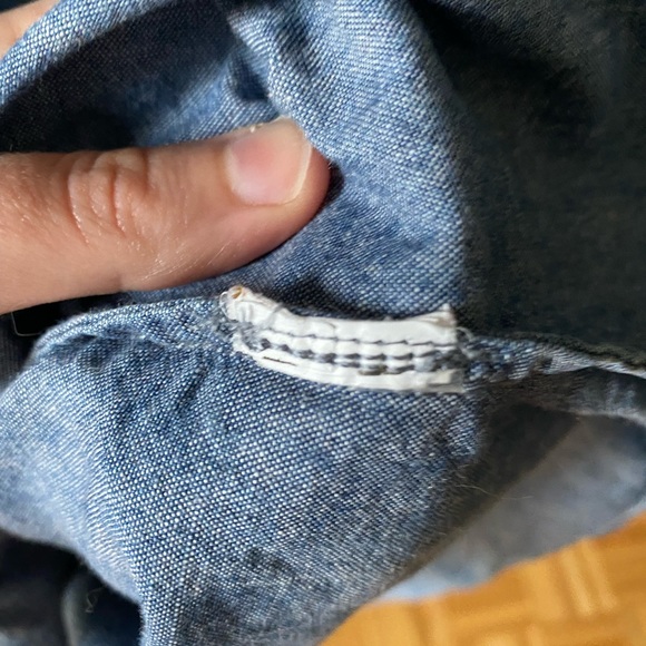 Lucky Elephant Chambray Short Sleeve top - Picture 2 of 5